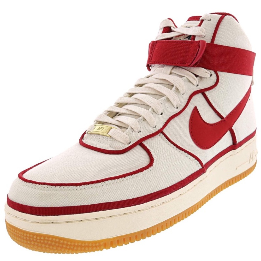 Nike Air Force 1 One High Sail Red 806403-101 AF1 - Picture 1 of 8